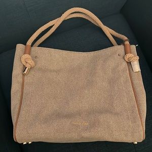Michael Kors ISLA Natural LG grab bag new with tag
